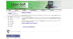 Desktop Screenshot of lean-soft.com
