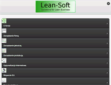 Tablet Screenshot of lean-soft.com